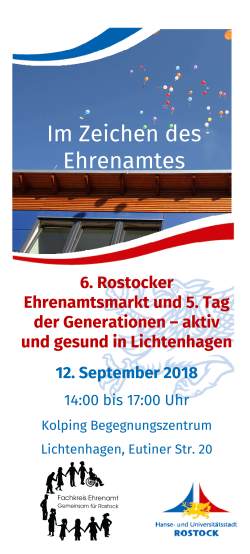 Flyer "Im Zeichen des Ehrenamtes - 12.9.2018"