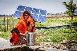 Ein von Oikocredit gefördertes Solarprojekt in Chandau, Indien: Fourth Partner Energy.