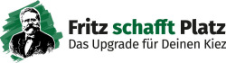 Logo Fritz Reuter mit Schriftzug Fritz schafft Platz