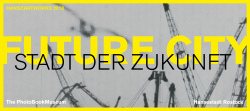 Banner zur Ausschreibung „Stadt der Zukunft – Future City“ zur HANSEartWORKS 2018 in Rostock 