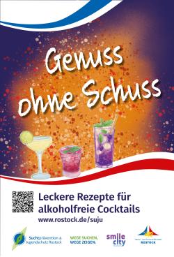 Plakatmotiv: "Genuss ohne Schuss" Leckere Rezepte für alkoholfreie Cocktails