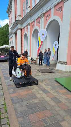 Rollstuhlparcours vom Verband für Behinderten- und Rehabilitationssport MV e.V.