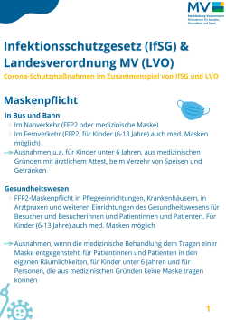 Schaubild zum Infektionsschutz in Mecklenburg-Vorpommern ab 1. Oktober 2022 (Bild 1 von 3)