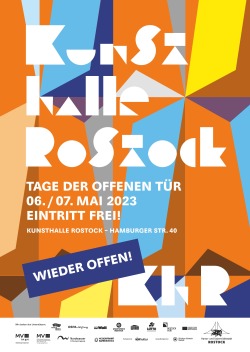 Plakat zum Tag der offenen Tür in der Kunsthalle Rostock