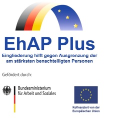 EHAP Plus u BMAS EU Förderlogo