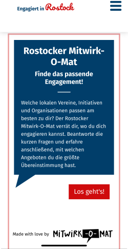 Rostocker Mitwirk-O-Mat (Screenshot)