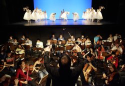 Hochschule für Musik und Theater Rostock (HMT) Ballettprobe mit Orchester