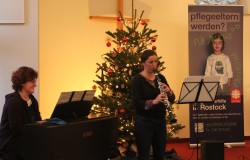 Musikalische Begleitung während des Neujahrsempfangs 2026 des Pflege-Eltern-Zentrums durch Claudia Dillner und Kathrin Heitmüller.