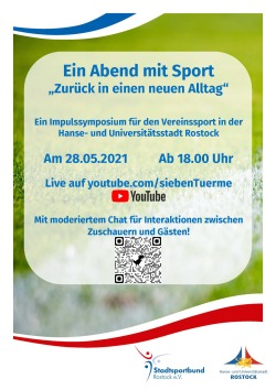 Plakat "Ein Abend mit Sport"