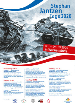 Plakat Stephan Jantzen Tage 2020