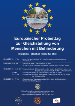 Plakat Aktionstag zur Gleichstellung von Menschen mit Behinderung 2025