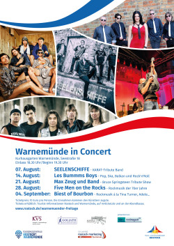Plakat Warnemünde in Concert