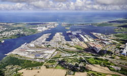 Luftbild Seehafen