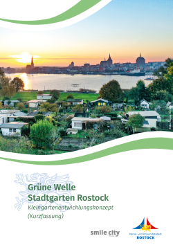 Titelbild Kleingartenentwicklungskonzept „Grüne Welle – Stadtgarten Rostock“