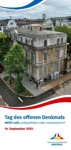 Flyer "Tag des offenen Denkmals 2025 - WERT-voll: unbezahlbar oder unersetzlich?"