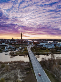 Vorpommernbrücke stadteinwärts
