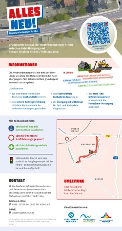 Baustelleplakat Neubrandenburger Straße Baustelleplakat Neubrandenburger Straße