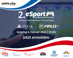 2. eSport-Stadtmeisterschaft Rostock am 6. Februar 2022 (Plakatmotiv)