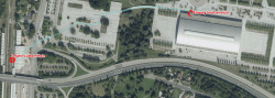 Wegbeschreibung von der S-Bahnstation Lütten Klein zum Impfzentrum Rostock