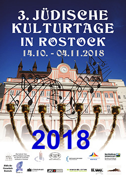 Plakat 3. Jüdische Kulturtage in Rostock 