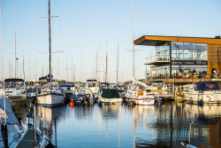 Boote im Hafen von Karlskrona