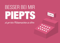 Karte Bei mir piepts