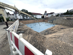 Baugrube Rathauserweiterung