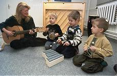 Kindergruppe in der musikalischen Früherziehung