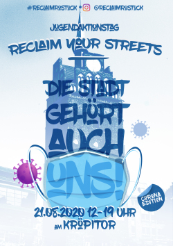Plakat "Reclaim your streets" 2020