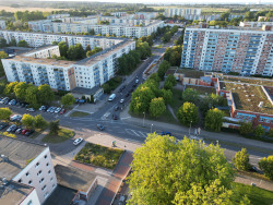 Blick auf die Güstrower Straße und die Parchimer Straße
