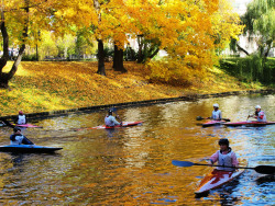 Riga Kanal im Herbst