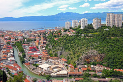  Blick auf Rijeka von Trsat