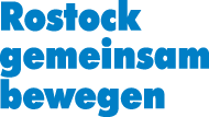 Schriftlogo: Rostock gemeinsam bewegen Schriftlogo: Rostock gemeinsam bewegen