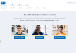 Internetauftritt DAA Deutsche Angestellten-Akademie