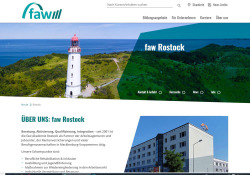 Internetauftritt FAW Fortbildungsakademie der Wirtschaft gGmbH