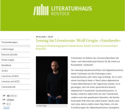 Literaturhaus screenshot der Internetseite 