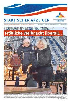 Titelseite der Ausgabe 11/2025 des Städtischen Anzeigers vom 28. November 2025