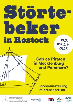 Plakat Gab es Piraten in Mecklenburg und Pommern? Sonderausstellung im Kröpeliner Tor