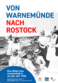 Plakat Fotoausstellung Von Warnemünde nach Rostock
