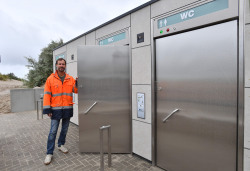 Zwei neue öffentliche WC-Anlagen, Axel Pohl von Amt für Umwelt- und Klimaschutz