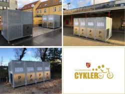 Parkplätze für Fahrräder in Guldborgsund Kommune