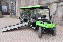 Mit dem Zoo-Express können Rollstuhlfahrer den Zoo noch besser erkunden.