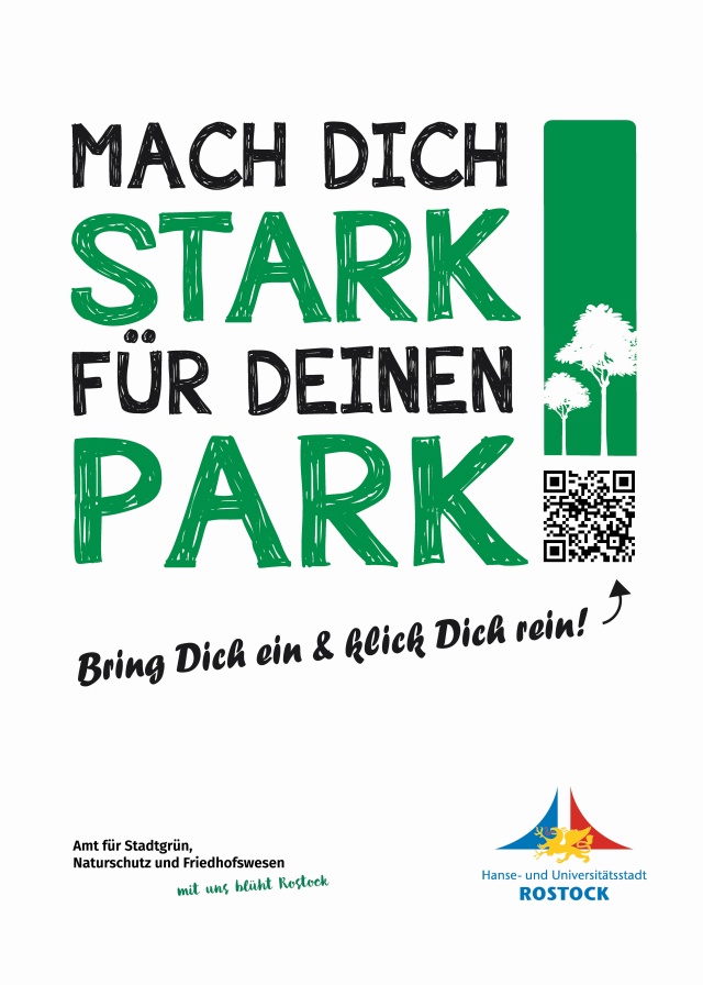 Aktion gegen die Verschmutzung der Parkanlagen in Rostock