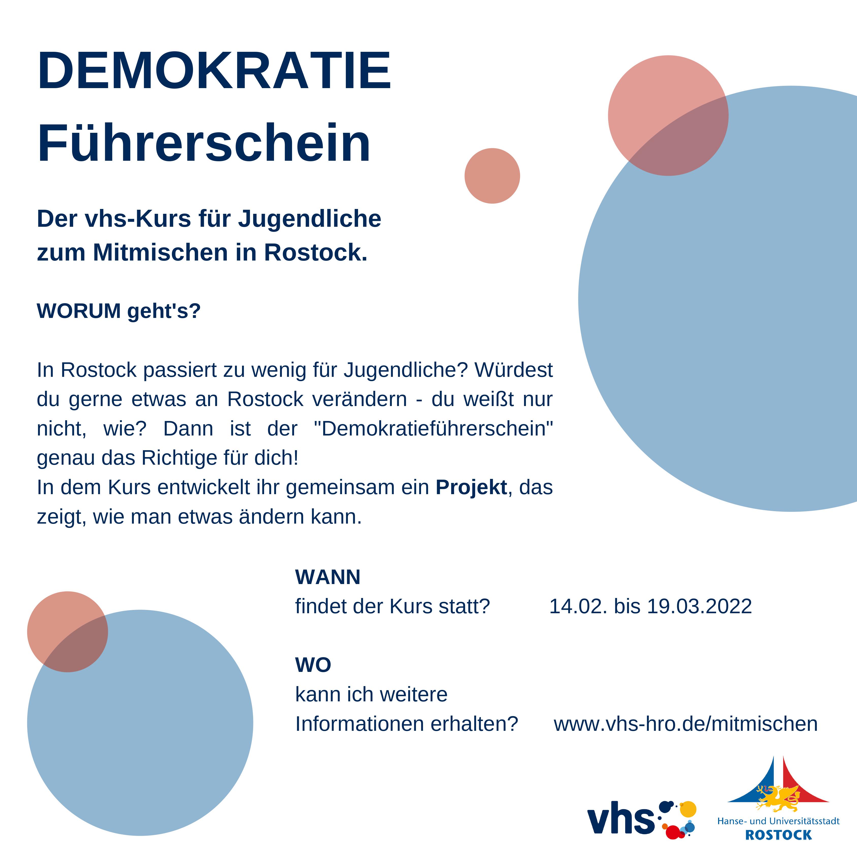 Rostock Demokratieführerschein Kostenfreier Kurs der