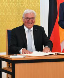 Staatsbesuch von Frank-Walter Steinmeier im Rostocker Rathaus am 8.8.2019 