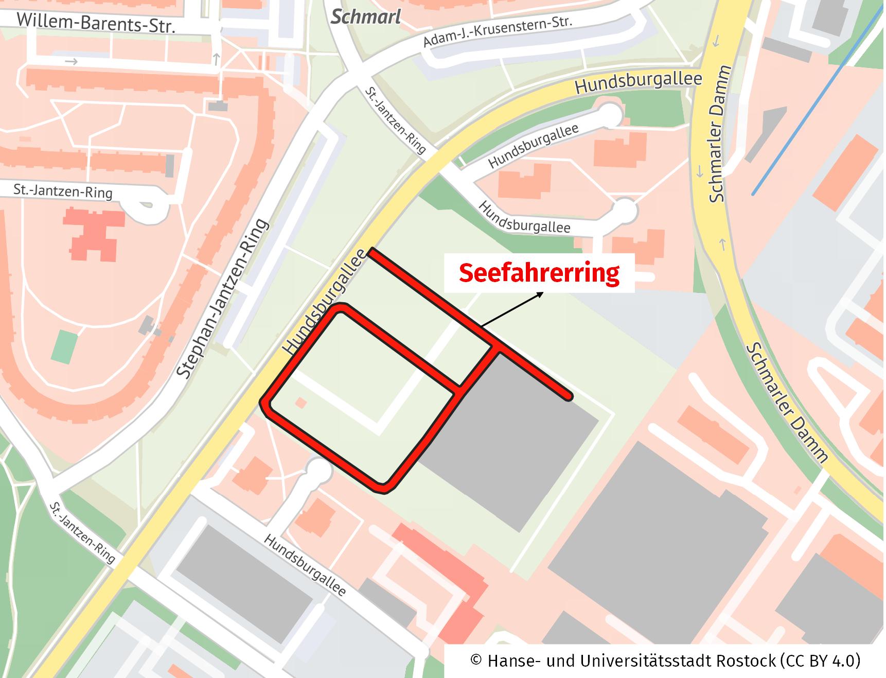 Seefahrerring in Schmarl 