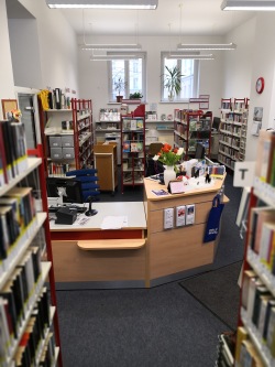 Blick in die alte Stadtteilbibliothek Reutershagen