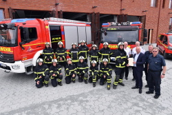 Feierliche Übergabe der neuen Feuerwache III in der Dierkower Allee/Ecke Hinrichsdorfer Straße.