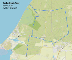Streckenverlauf der Großen Heide Tour am 26. Juni 2026