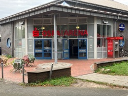 Außenansicht der Arena in der Tschaikowskistraße.